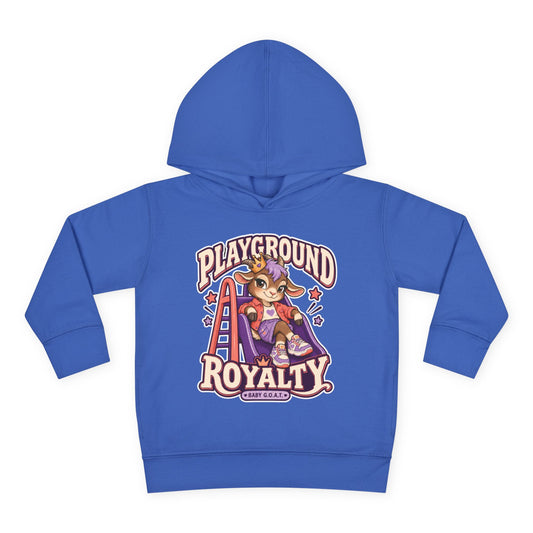 Toddler Hoodie — "Playground Royalty" Crown On, Game On Kids Pullover