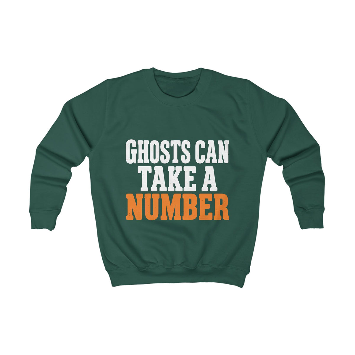 Kids Sweatshirt - "Ghosts Can Take a Number" Halloween Pullover