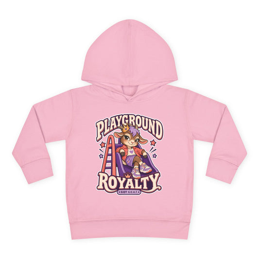 Toddler Hoodie — "Playground Royalty" Crown On, Game On Kids Pullover
