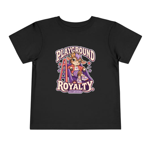 Playground Royalty Toddler Tee — "Crown On, Game On" Girls Graphic Shirt