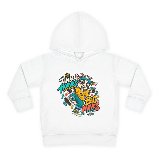 Toddler Hoodie — 'Tiny Hooves Big Moves' The Dancing G.O.A.T Kids Pullover
