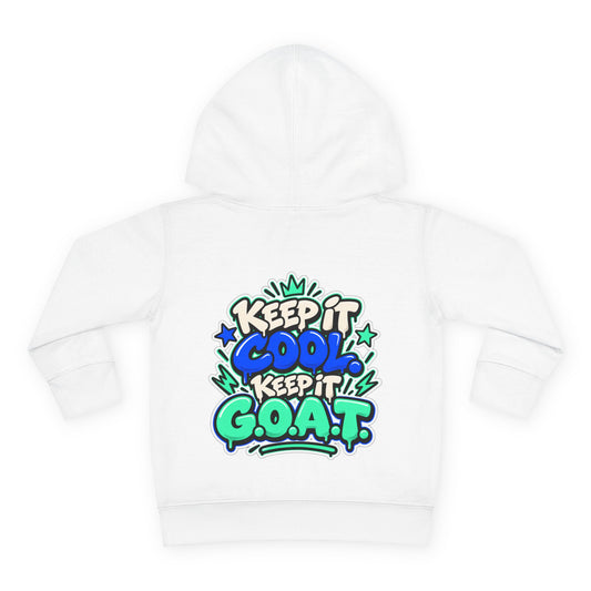 Toddler Hoodie — "Too Cool for Timeout" Graphic Pullover