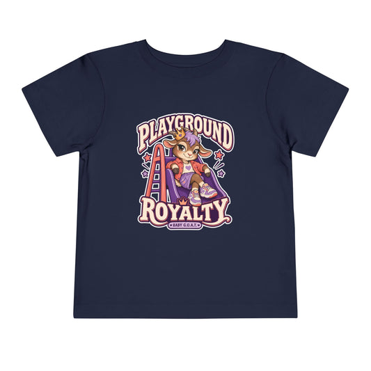 Playground Royalty Toddler Tee — "Crown On, Game On" Girls Graphic Shirt