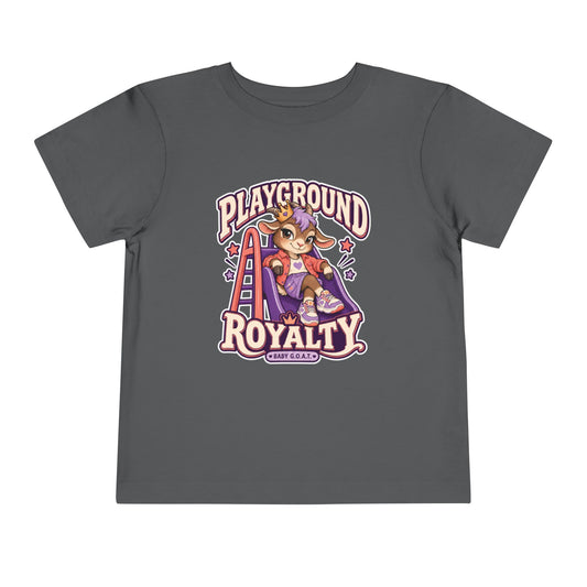 Playground Royalty Toddler Tee — "Crown On, Game On" Girls Graphic Shirt