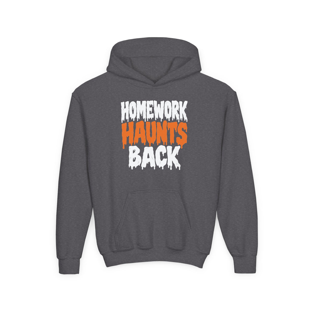 Homework Haunts Back - Youth Hoodie