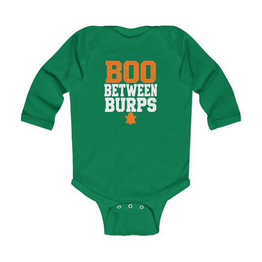 Boo Between Burps – Infant Halloween Long Sleeve Bodysuit
