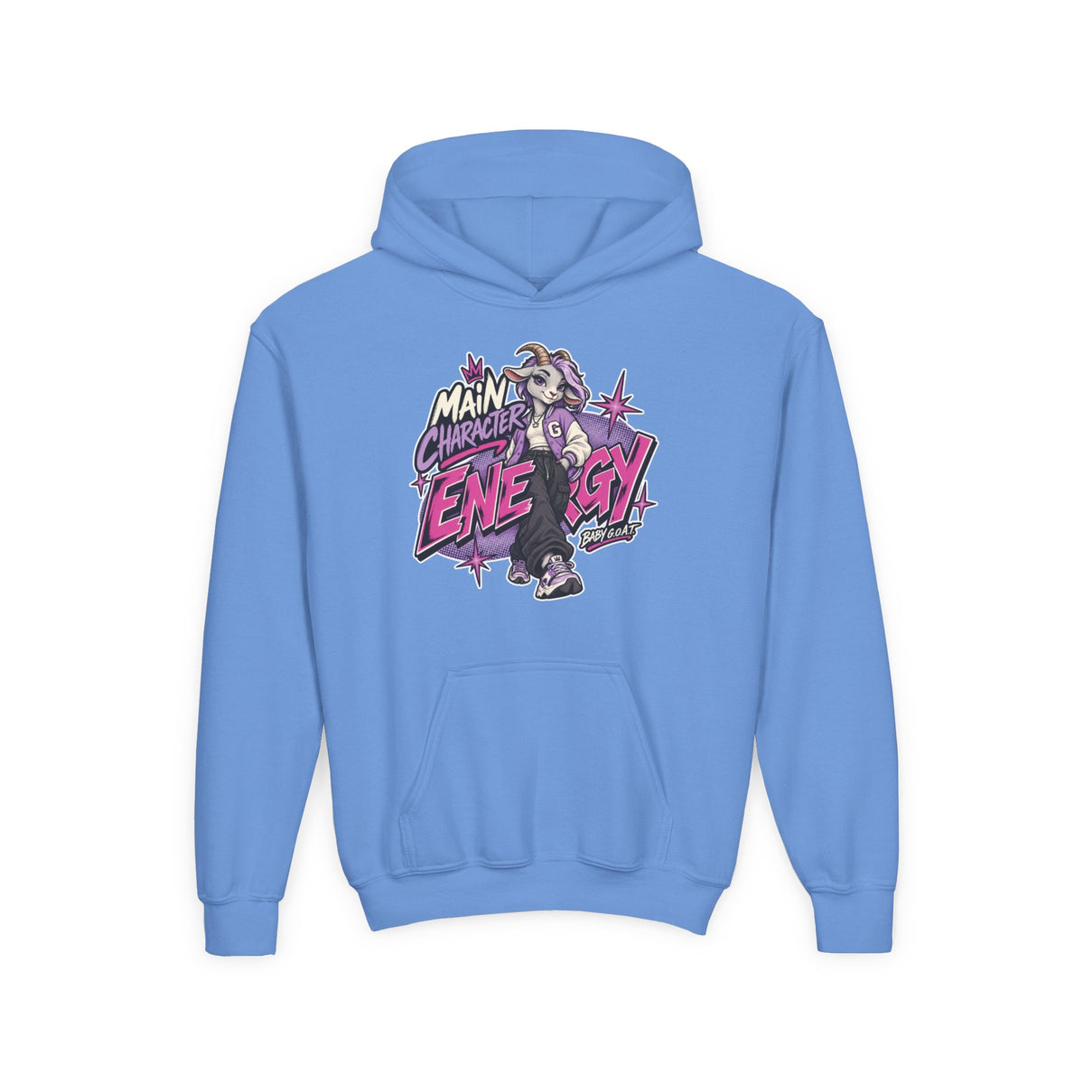 Youth Hoodie — "Main Character Energy" Youth Heavy Blend Hooded Sweatshirt