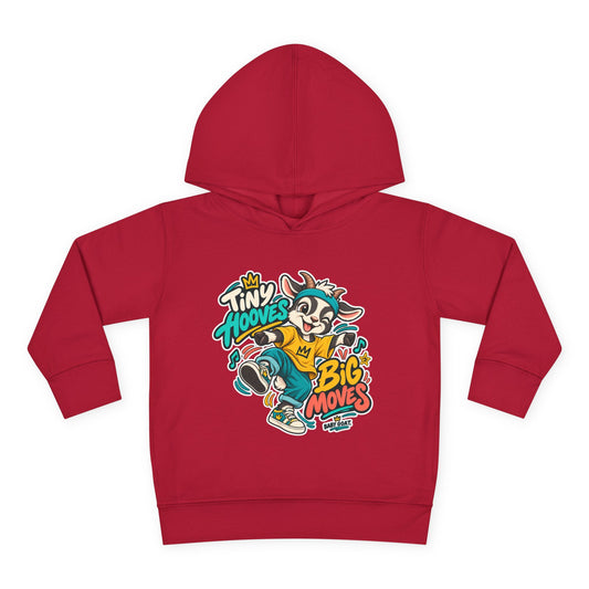 Toddler Hoodie — 'Tiny Hooves Big Moves' The Dancing G.O.A.T Kids Pullover