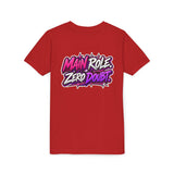 Main Character Energy Youth T-Shirt — "Main Role. Zero Doubt." Youth Short Sleeve T-Shirt