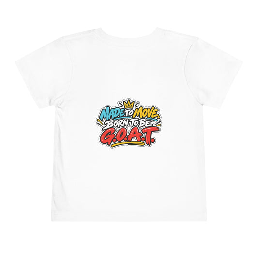 Toddler Tee — "Tiny Hooves Big Moves" The Dancing G.O.A.T Graphic