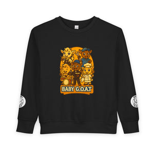 Baby G.O.A.T. Toddler Sweatshirt — Cute Cartoon Goats Kids Pullover