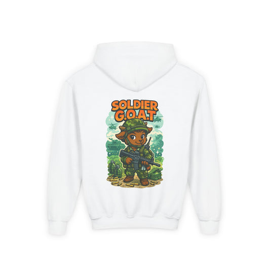 AJ The Soldier G.O.A.T - Youth Heavy Blend Hooded Sweatshirt