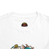 Toddler Tee — "Tiny Hooves Big Moves" The Dancing G.O.A.T Graphic