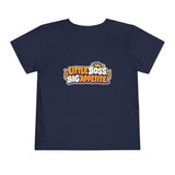 Toddler T-Shirt — "Snack Boss" Cute Character Shirt Toddler Short Sleeve Tee ("Little Boss, Big Appetite")