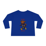 Devon The Touchdown Star In Action - Toddler Long Sleeve Tee