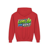 Youth Hoodie — "Locked In, Level Up" Gaming G.O.A.T Youth Heavy Blend Hooded Sweatshirt