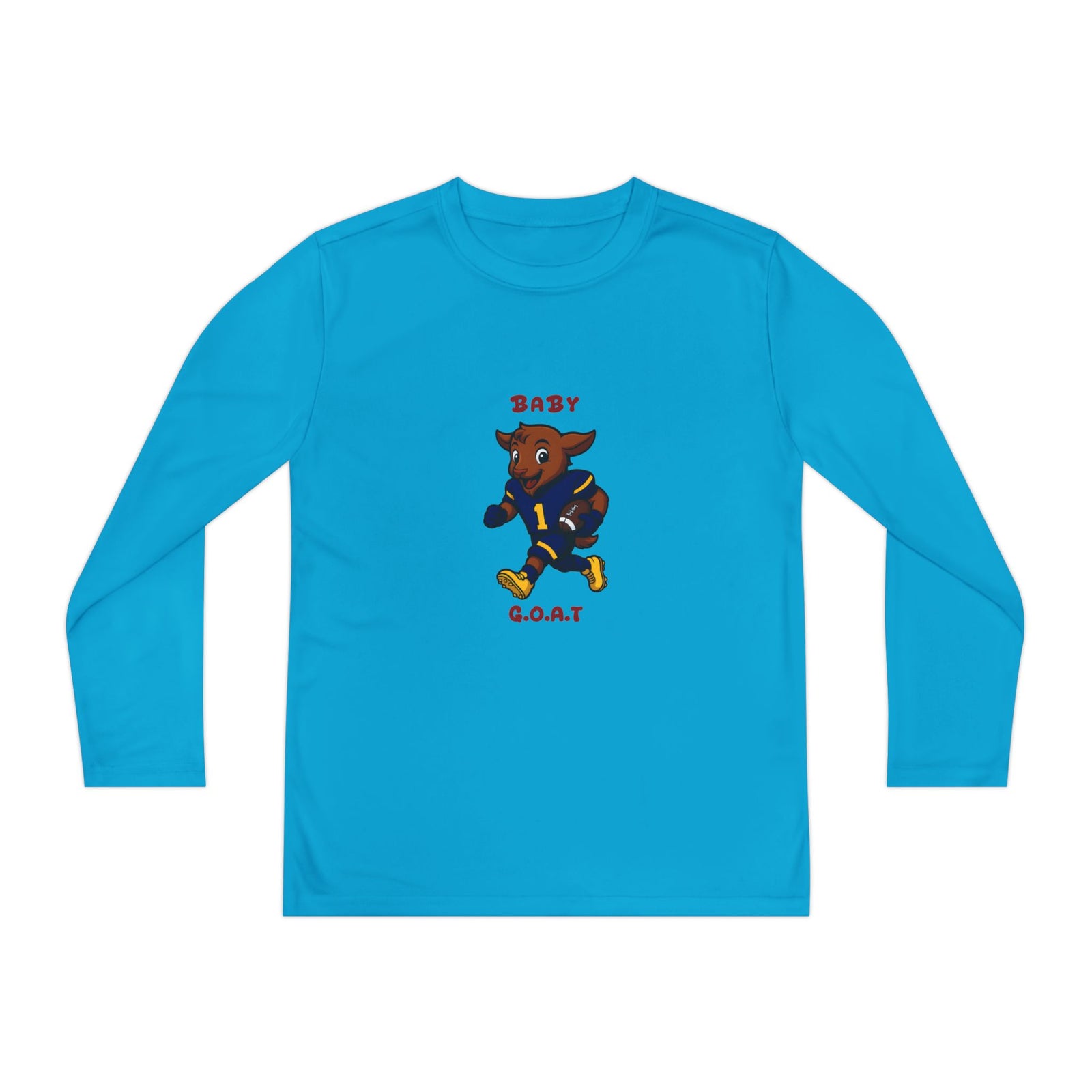 Devon The Touchdown Star In Action - Youth Long Sleeve Competitor Tee