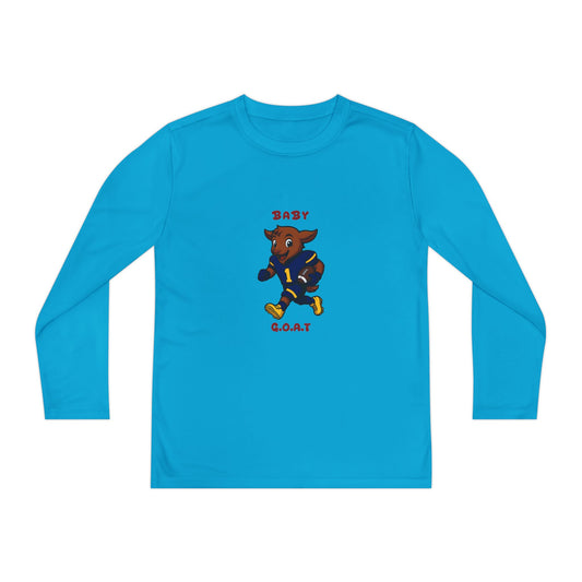 Devon The Touchdown Star In Action - Youth Long Sleeve Competitor Tee