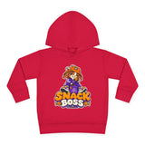 Toddler Hoodie — "Snack Boss" Cute Cartoon Pullover (Little Boss, Big Appetite)