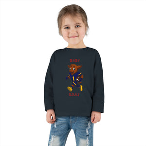 Devon The Touchdown Star In Action - Toddler Long Sleeve Tee