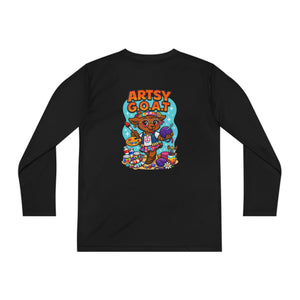 Amber The Artsy G.O.A.T - Youth Long Sleeve Competitor Tee