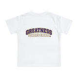 Baby T-Shirt — "Born to Be G.O.A.T." Graphic Tee (Greatness Starts Small)