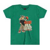 Youth T-Shirt — "No Cap All Goat" Youth Short Sleeve T-Shirt