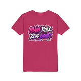 Main Character Energy Youth T-Shirt — "Main Role. Zero Doubt." Youth Short Sleeve T-Shirt