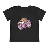 Playground Royalty Toddler Tee — "Crown On, Game On" Girls Graphic Shirt