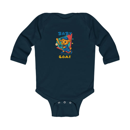 Ron The Slugger - Infant Long Sleeve Bodysuit