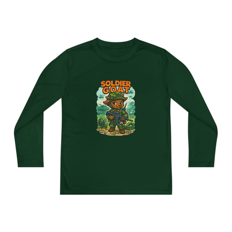 AJ The Soldier G.O.A.T - Youth Long Sleeve Competitor Tee