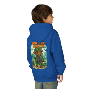 AJ The Soldier G.O.A.T - Youth Heavy Blend Hooded Sweatshirt
