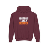 Youth Hoodie - "Ghosts Can Take a Number" Halloween Sweatshirt