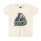 Youth "Locked In Level Up" Gaming T-Shirt — Stay G.O.A.T. Youth Short Sleeve Tee