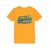 Youth "Locked In Level Up" Gaming T-Shirt — Stay G.O.A.T. Youth Short Sleeve Tee