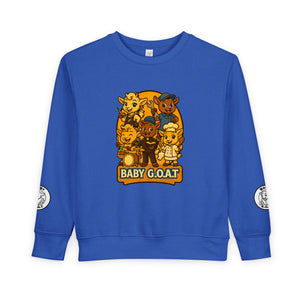 Baby G.O.A.T. Toddler Sweatshirt — Cute Cartoon Goats Kids Pullover