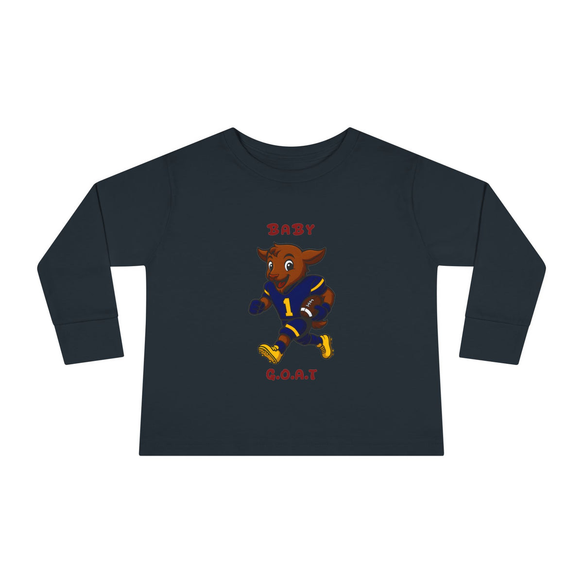 Devon The Touchdown Star In Action - Toddler Long Sleeve Tee