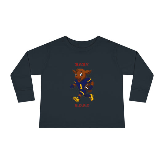 Devon The Touchdown Star In Action - Toddler Long Sleeve Tee