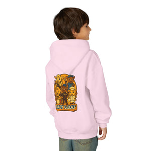 Baby G.O.A.T. Youth Hoodie — Cute Cartoon Goat Kids Sweatshirt