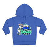 Toddler Hoodie — "Too Cool for Timeout" Graphic Pullover