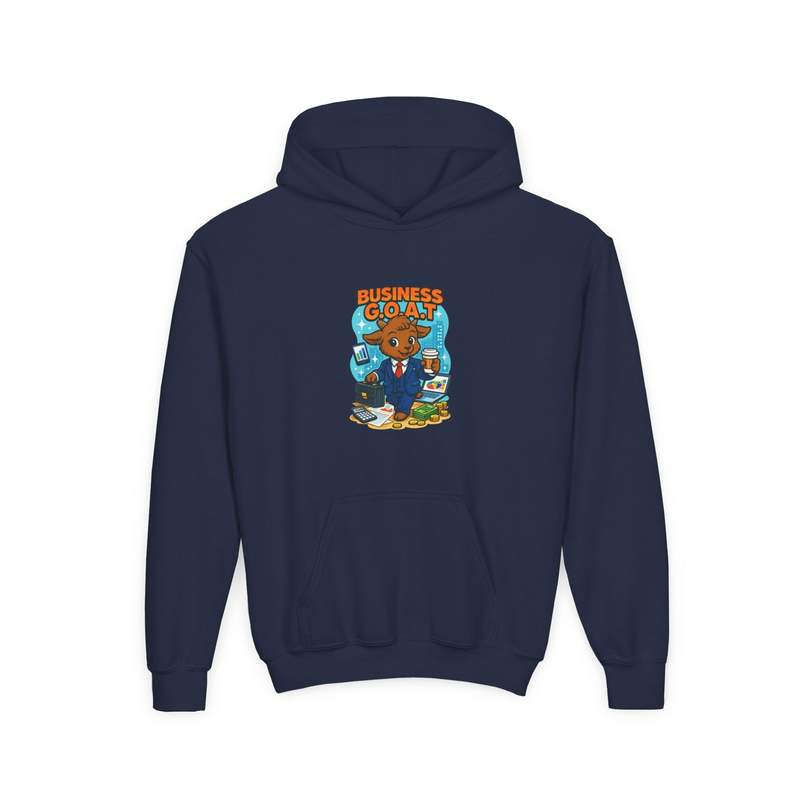 Tomas The Business G.O.A.T - Youth Heavy Blend Hooded Sweatshirt