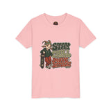 Youth T-Shirt - 'Stay Chill, Move Different' Skate G.O.A.T Youth Short Sleeve T-Shirt