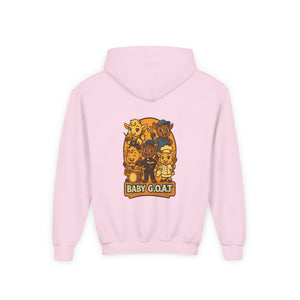 Baby G.O.A.T. Youth Hoodie — Cute Cartoon Goat Kids Sweatshirt