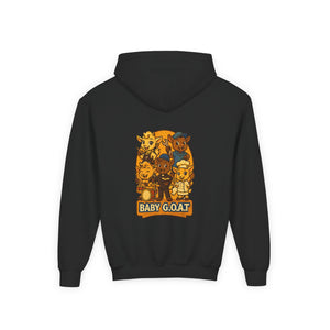 Baby G.O.A.T. Youth Hoodie — Cute Cartoon Goat Kids Sweatshirt