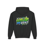 Youth Hoodie — "Locked In, Level Up" Gaming G.O.A.T Youth Heavy Blend Hooded Sweatshirt