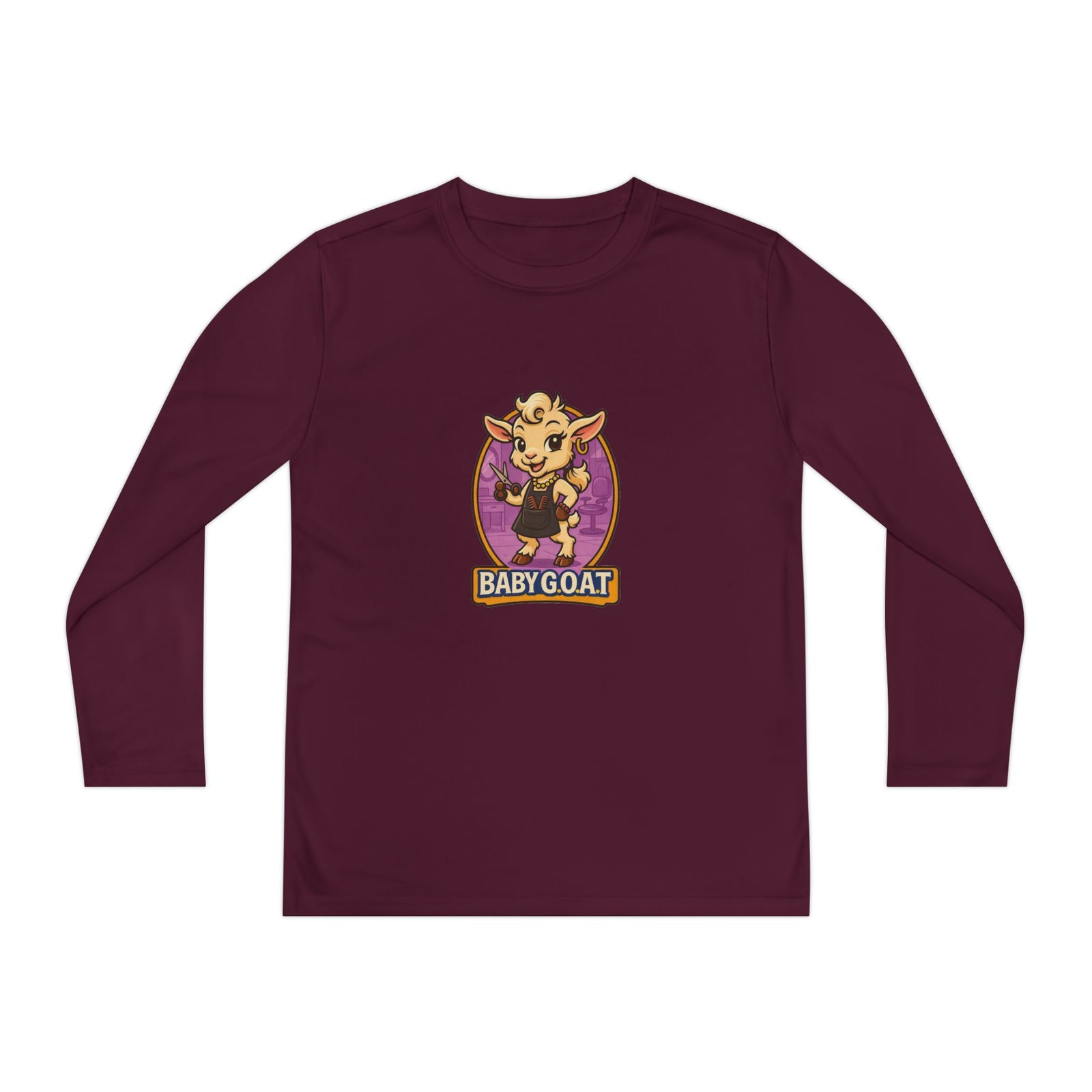 Mary The Hair Stylist - Youth Long Sleeve Competitor Tee