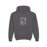 Youth Hoodie — "Artsy G.O.A.T" Colorful Kids Art Hoodie