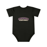 Baby Bodysuit — "Born to Be G.O.A.T." Cute Goat Graphic, "Greatness Starts Small" Newborn Onesie