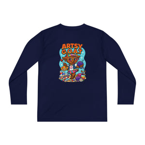 Amber The Artsy G.O.A.T - Youth Long Sleeve Competitor Tee