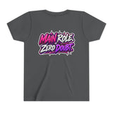 Main Character Energy Youth T-Shirt — "Main Role. Zero Doubt." Youth Short Sleeve T-Shirt